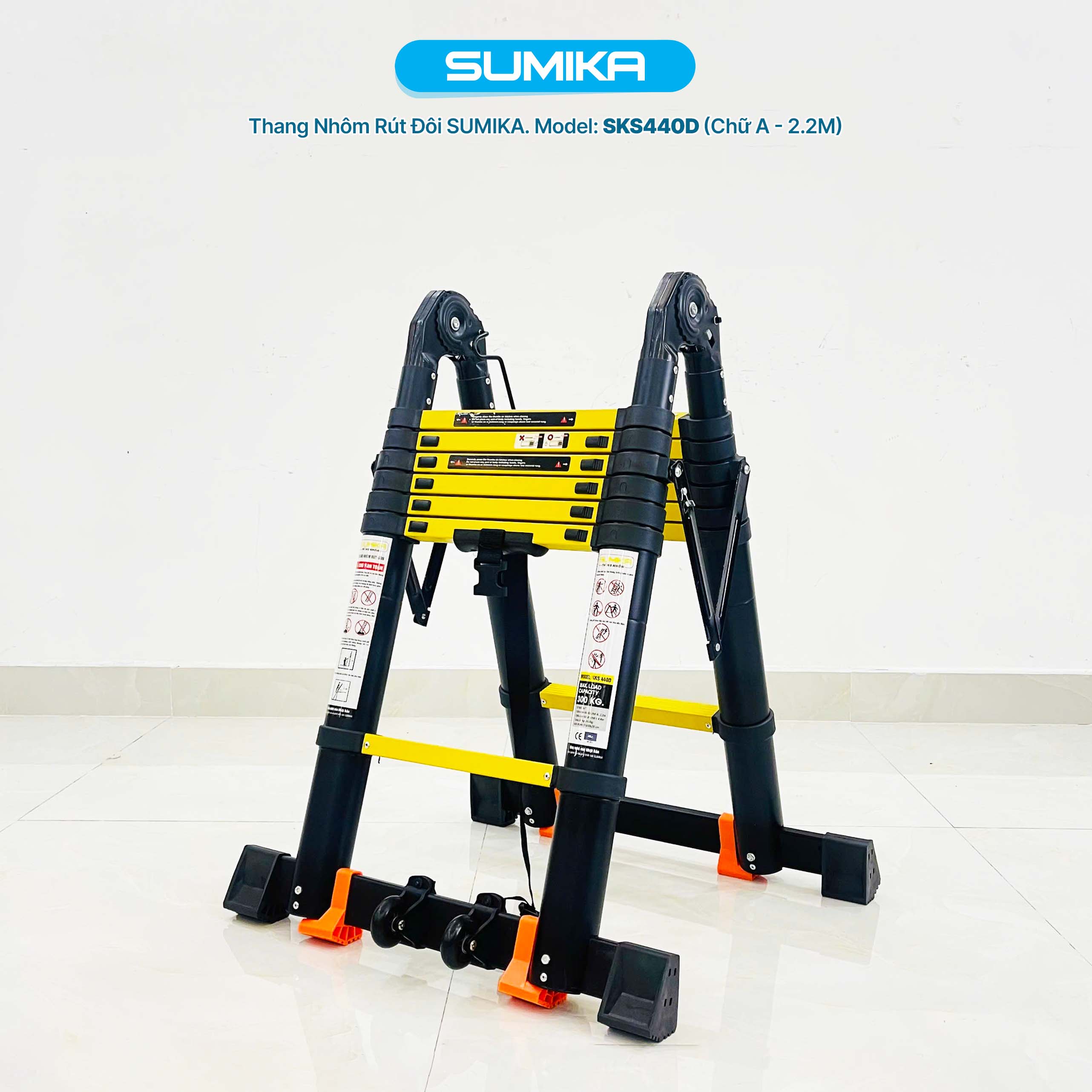 Thang Nh&ocirc;m R&uacute;t Chữ A SUMIKA SKS440D