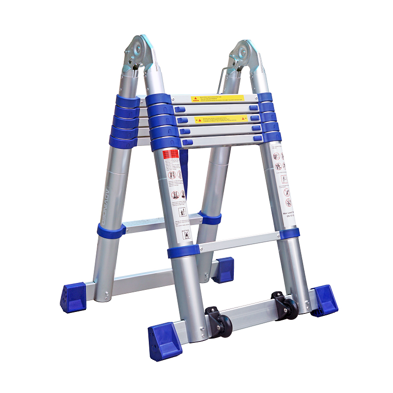 Thang Nhôm Rút Gọn (chữ A) Advindeq ADT706B Cao 3,8m Tải Trọng 150kg