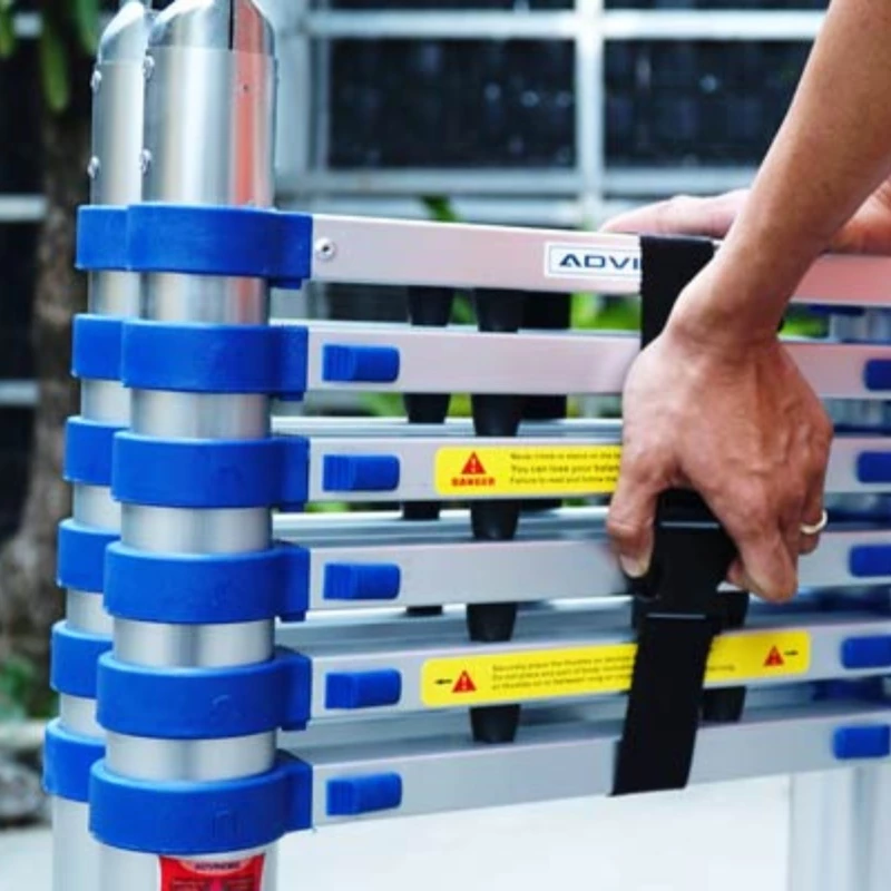 Thang Nhôm Rút Gọn (chữ A) Advindeq ADT707B Khóa Gấp Tự động, Tải 150kg