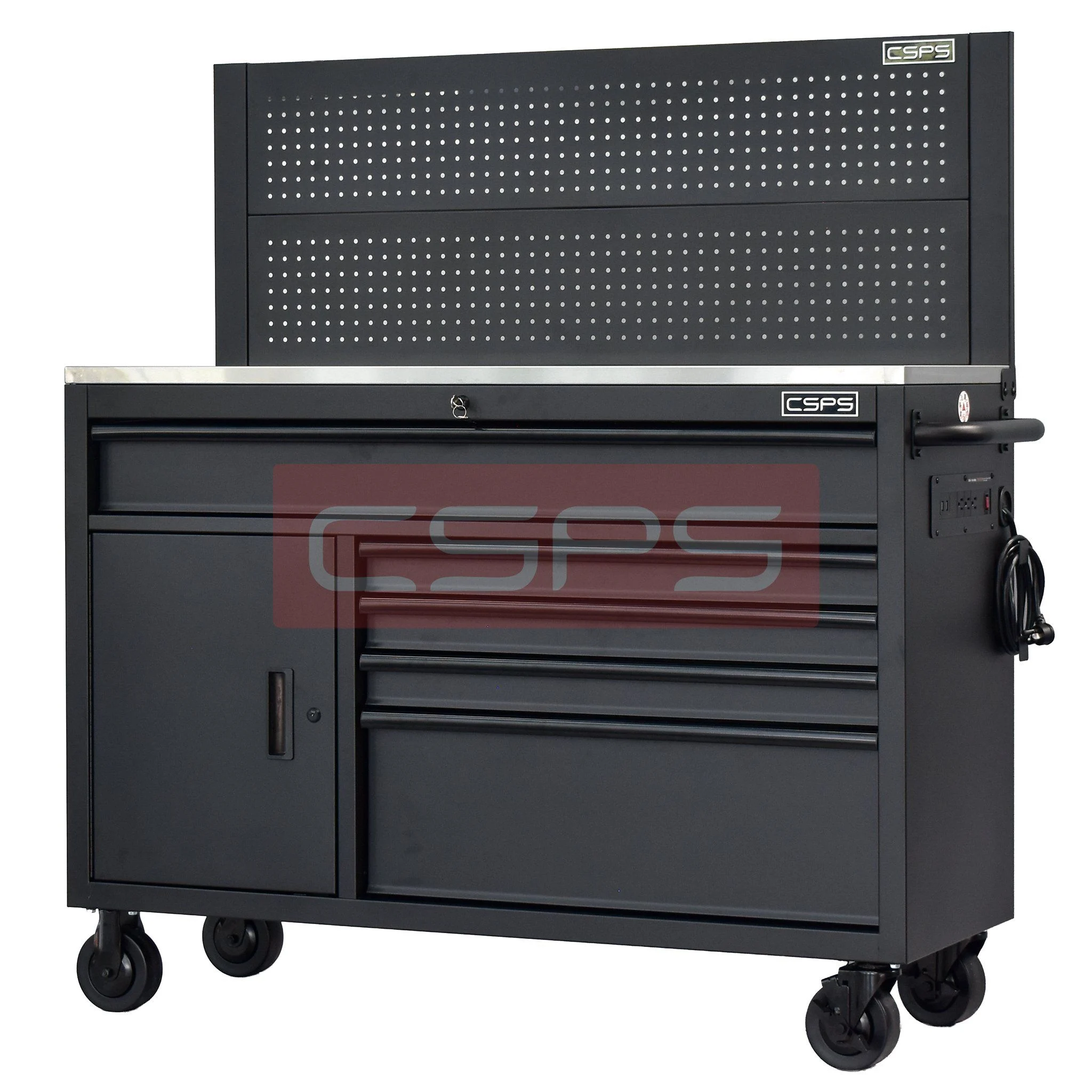 Tủ dụng cụ CSPS 132cm - 05 hộc kéo màu đen , trắng VNTC13205BB2M , VNTC13205BJ4M