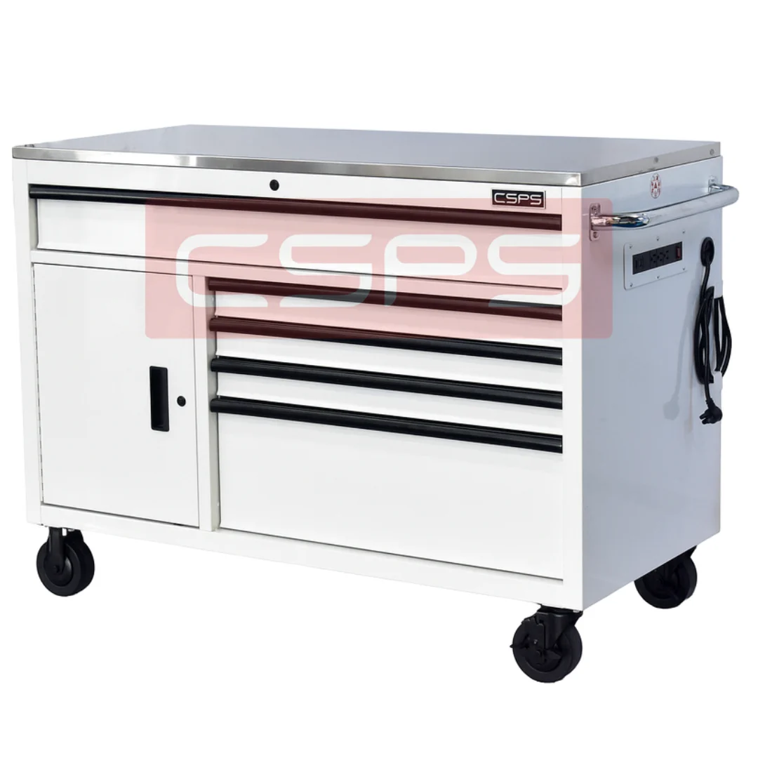 Tủ Dụng Cụ CSPS 132cm - 05 Hộc Kéo Màu đen, Trắng VNTC13205BB2M, VNTC13205BJ4M