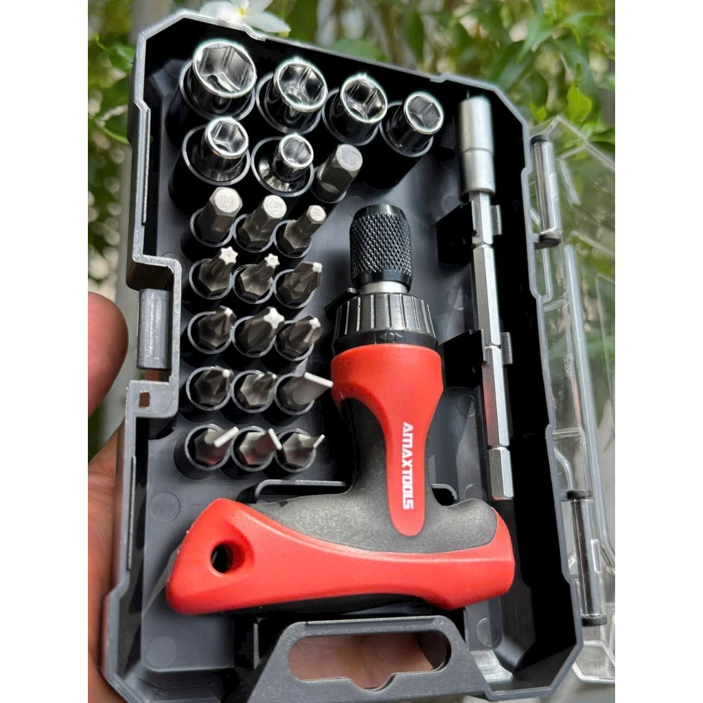 Bộ tua vít đa năng 24 chi tiết AMAXTOOLS CBTV-24