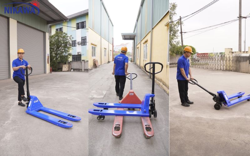 Xe Nâng Tay 2.5 Tấn Nikawa WFA-XNCR250 Càng Rộng 685mm, Dài 1220mm, Bảo Hành 12 Tháng