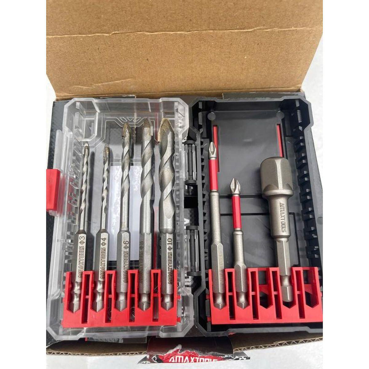 BỘ PHỤ KIỆN MŨI KHOAN/VÍT ĐUÔI 6.35 AMAXTOOLS - CBK8 - Điện Máy An Tools - Vít 6.35, Khoan
