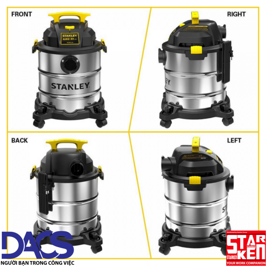 Máy Hút Bụi Công Nghiệp 3 Chức Năng - Khô/Ướt/Thổi - Hiệu Stanley USA - SL19417-6A