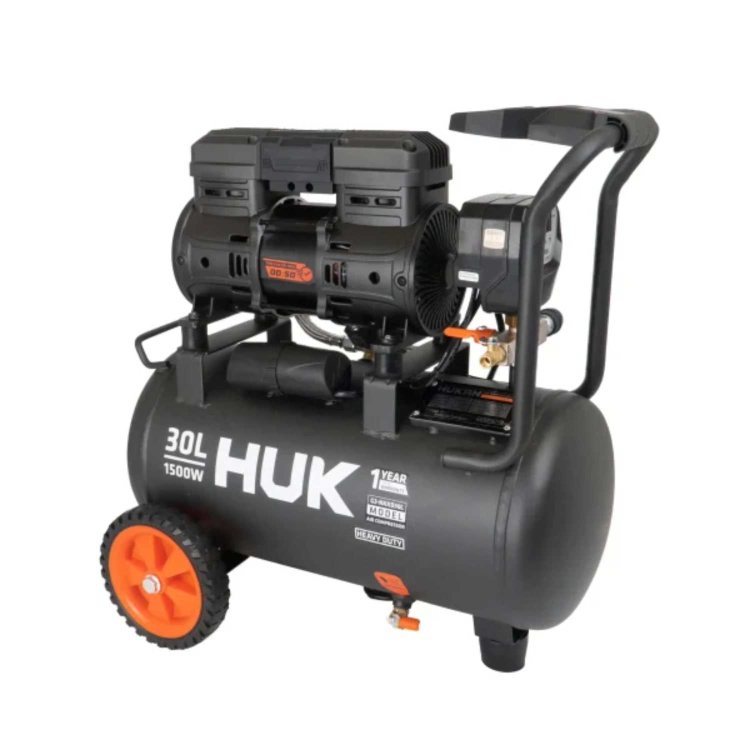 Máy Nén Khí Không Dầu 30L Hukan G3-NKKD30L, Công Suất 1500W