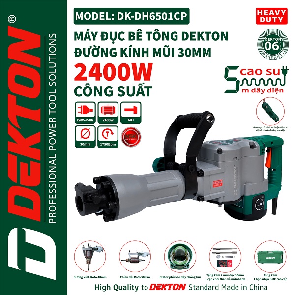 Máy đục Bê Tông DEKTON DK-DH6501CP | AN TOOLS