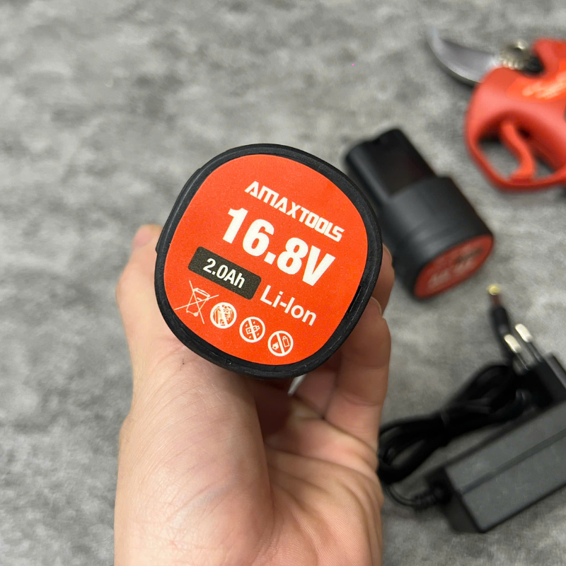Kéo Cắt Cành Pin Amaxtools AKCC-25SA Pin 16.8V
