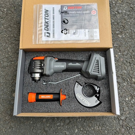 Máy Mài Góc Dùng Pin 21V 100 Mm Dekton M21-AG1020GLT Không Bánh Răng Chính Hãng