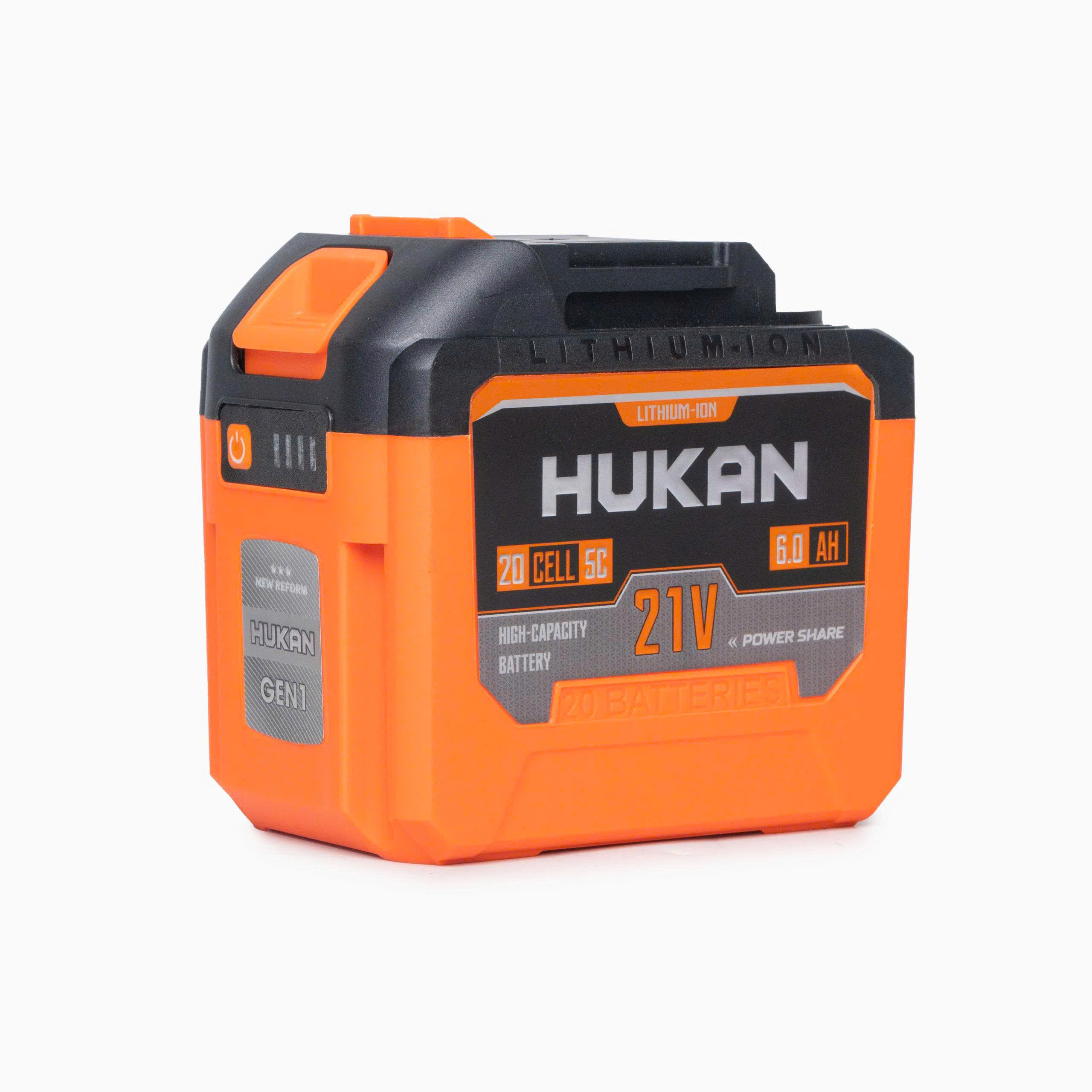 COMBO Pin Sạc Hukan G1-CBP6050 Pin 20 Cells 6Ah Và Sạc 1.5Ah, Chân Pin Phổ Thông, Bảo Hành 6 Tháng
