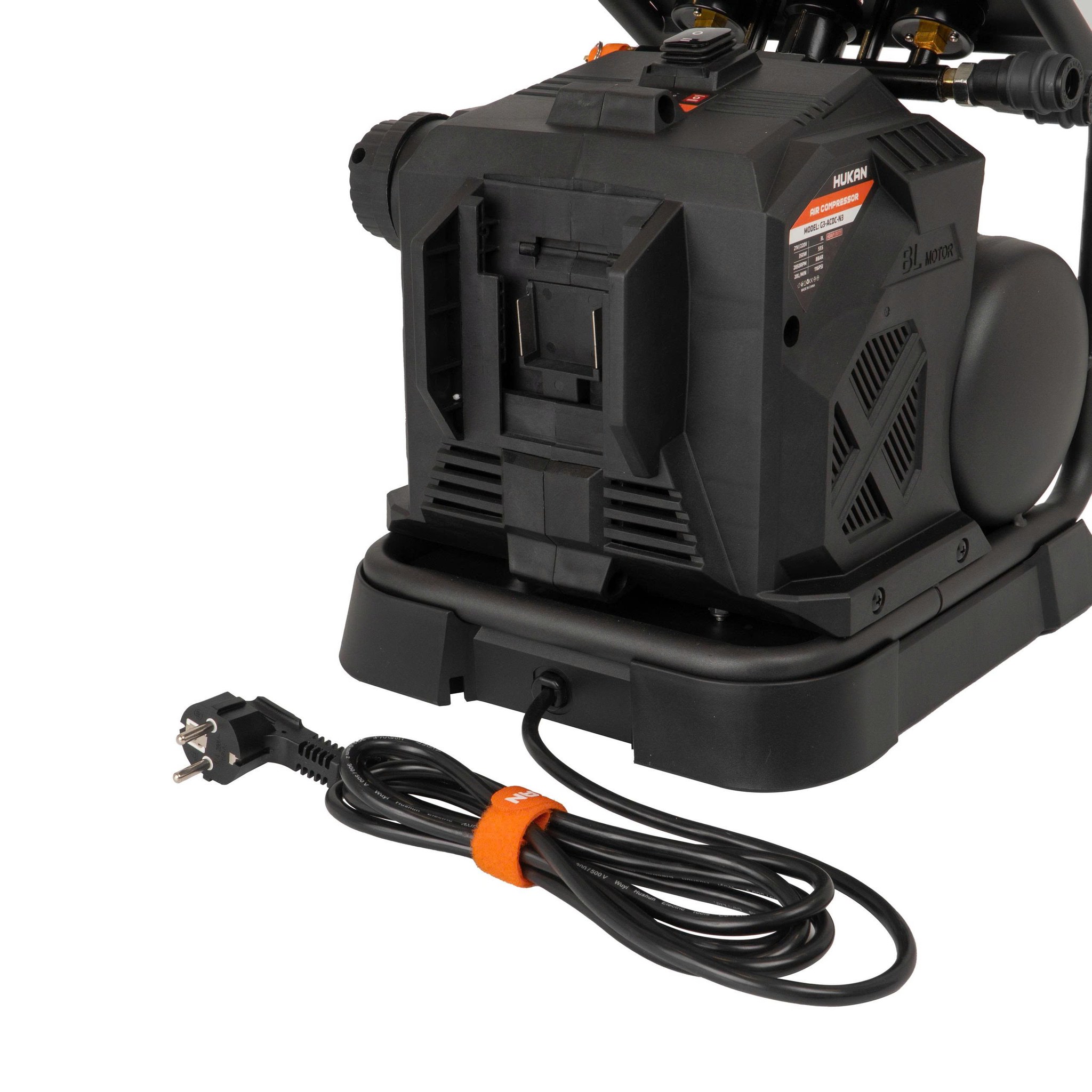 Máy Nén Khí Không Dầu 350W Hukan G3-ACDC-N3, Dùng Pin Và điện