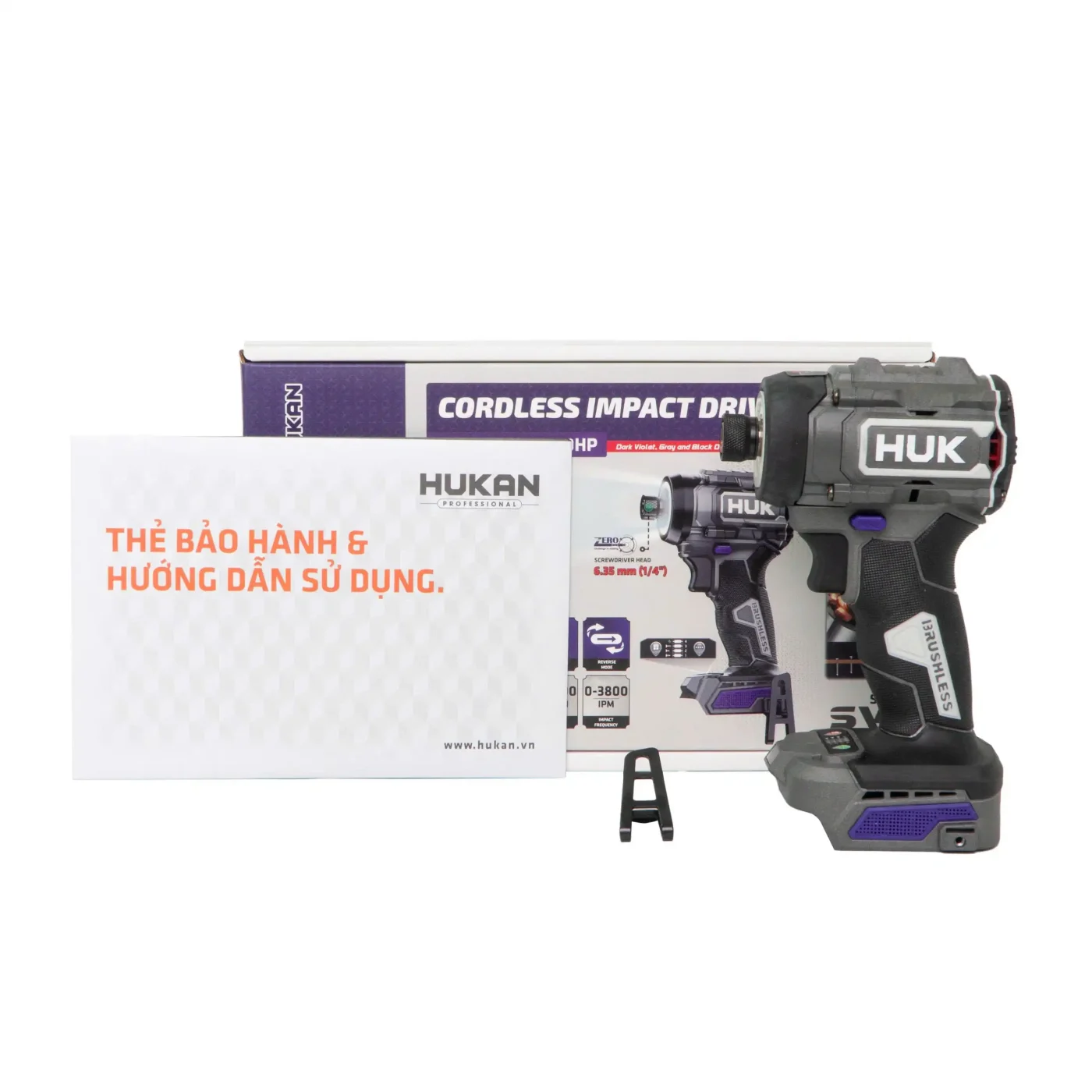 Máy Chuyên Vít Pin 21V Hukan G3-IS250HP động Cơ Brushless Lực Siết 250Nm
