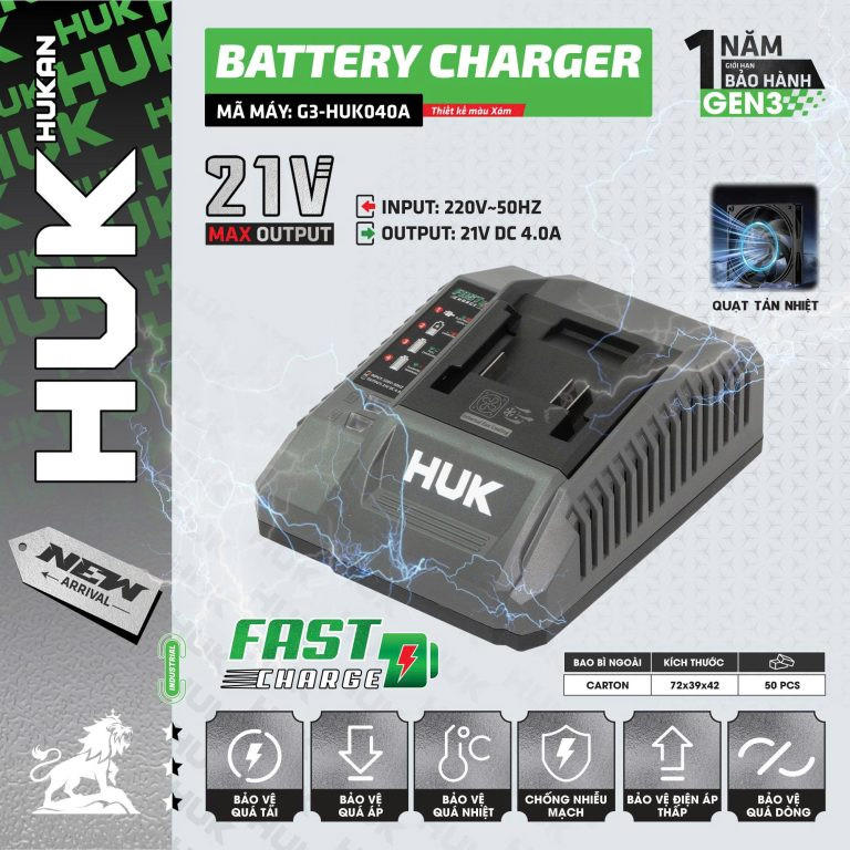Sạc Pin Nhanh HUKAN GEN 3 G3-HUK040A
