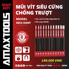 Bộ Mũi Hoa Thị , Amaxtools, HEX-50HT - Hàng Chính Hãng