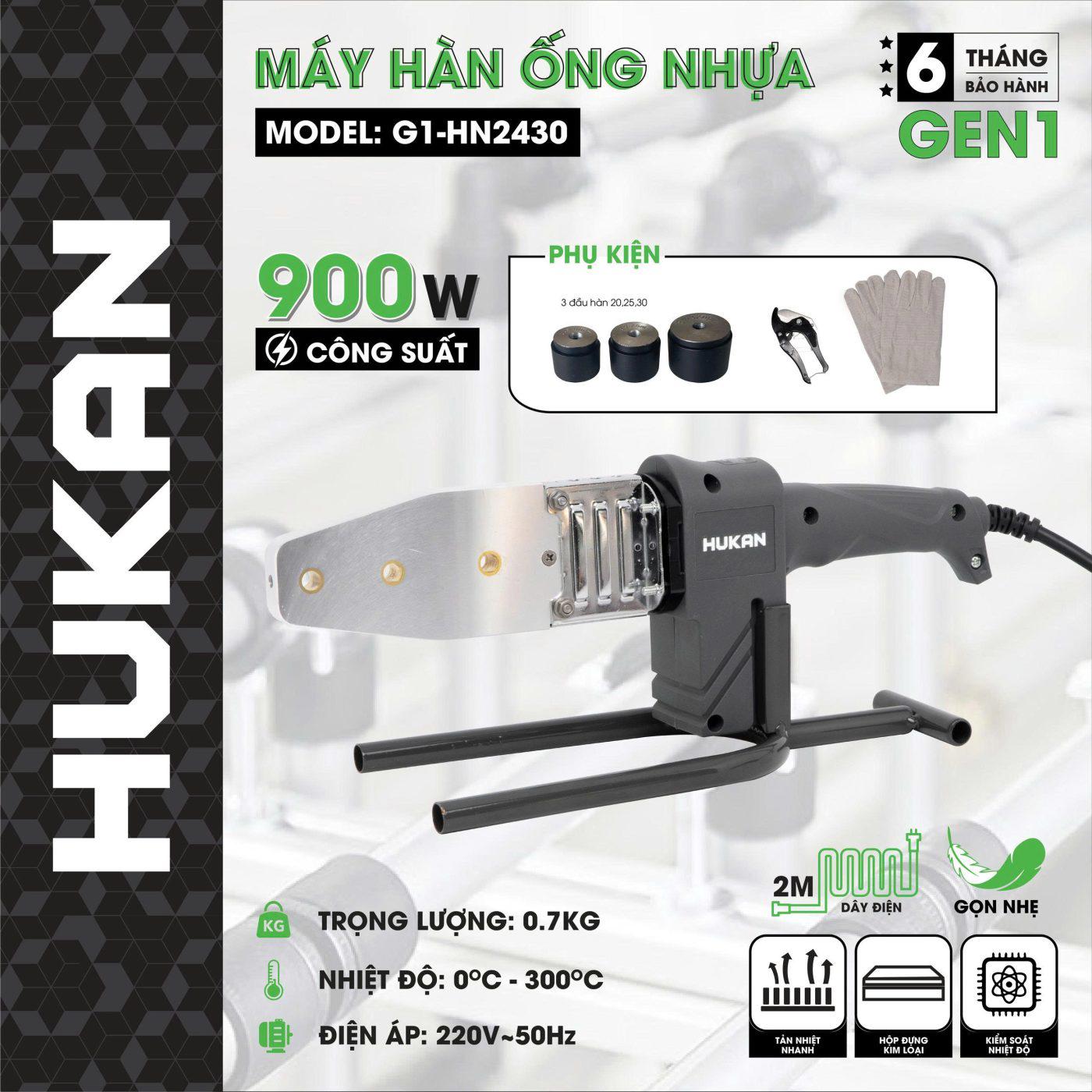 Máy Hàn ống Nhựa Hukan G1-HN2430