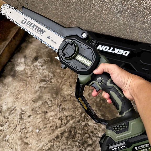 Máy Cưa Xích 10 Inch Dùng Pin 21V Dekton M21-CX10XPRO, Bảo Hành 6 Tháng