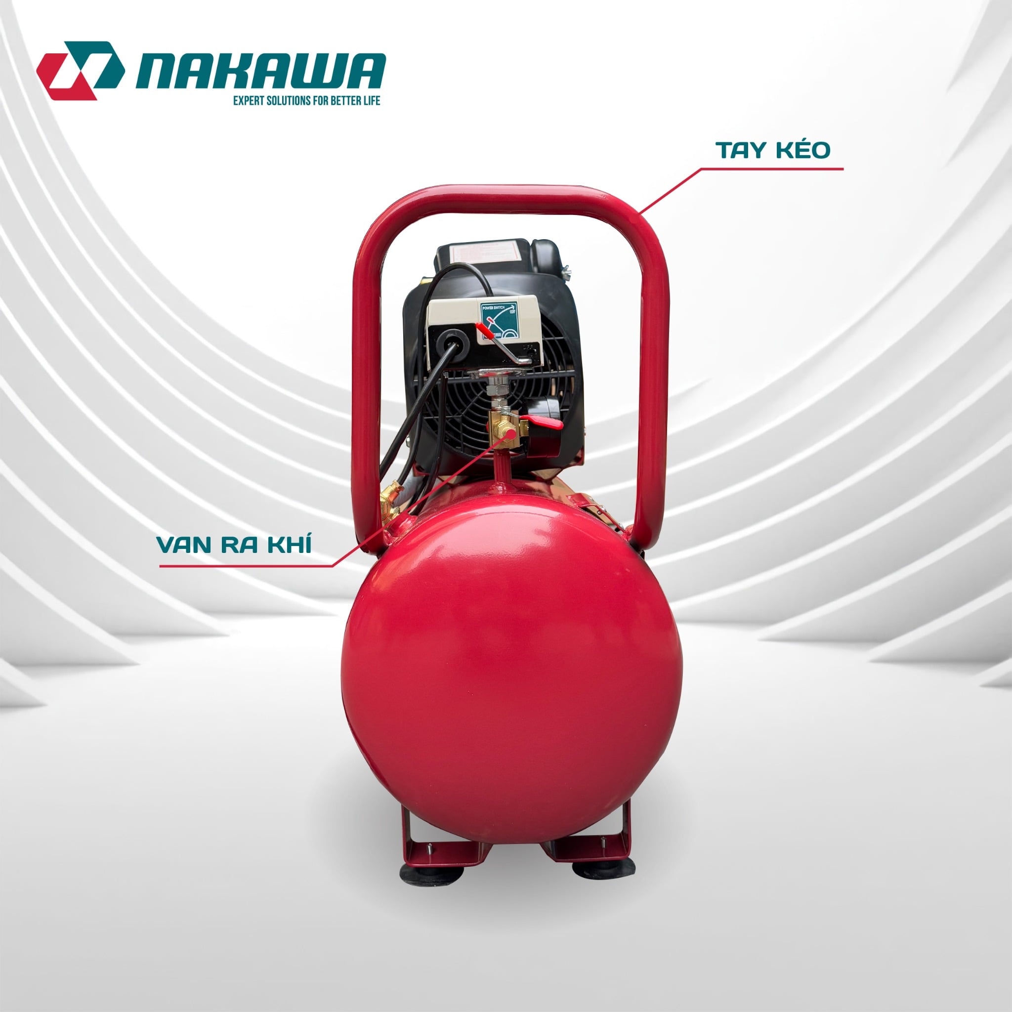 Máy Nén Khí Có Dầu 35L Nakawa ,NK35PRO Công Suất 3.6HP, Bảo Hành 9 Tháng Chính Hãng