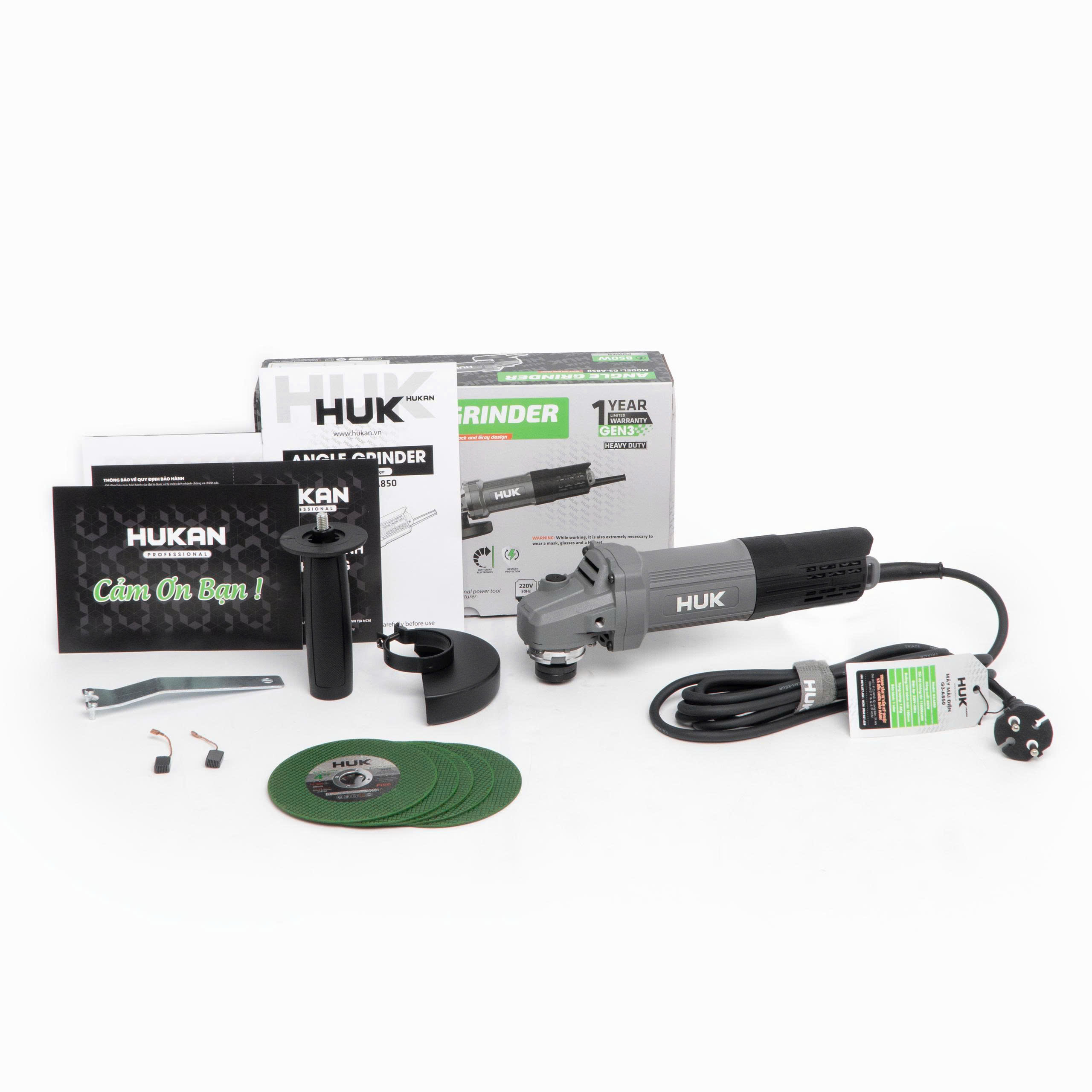 Máy Mài điện 850W Hukan (GEN 3) G3-A850