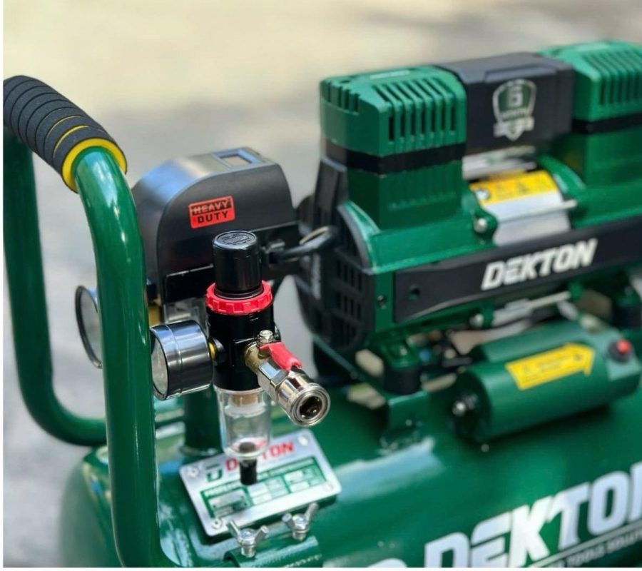 Máy Nén Khí Không Dầu 1.5HP 25L DEKTON DK-AC2925PRO Ruột Bình Sơn Chống Rỉ Sét