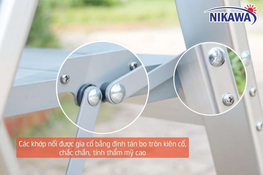 Thang Ghế Nhôm 4 Bậc Nikawa NK-4SL, Cao 152 Cm, Chính Hãng