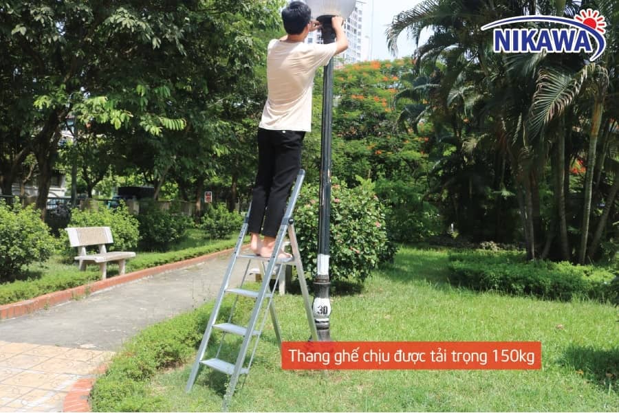Thang Ghế Nhôm Siêu Mỏng 3 Bậc Cao 1m3 Nikawa NK-3SL