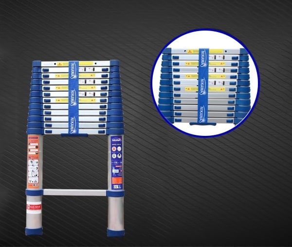 Thang Nhôm Rút Đơn 4m8 Nikawa NK-48 Tải Trọng 150Kg