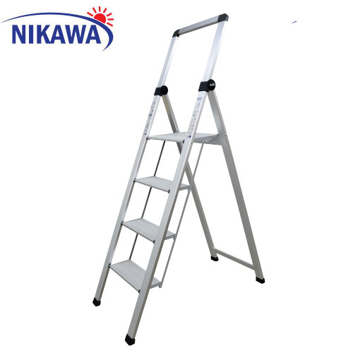 Thang Ghế Nhôm 4 Bậc Nikawa NK-4SL, Cao 152 Cm, Chính Hãng