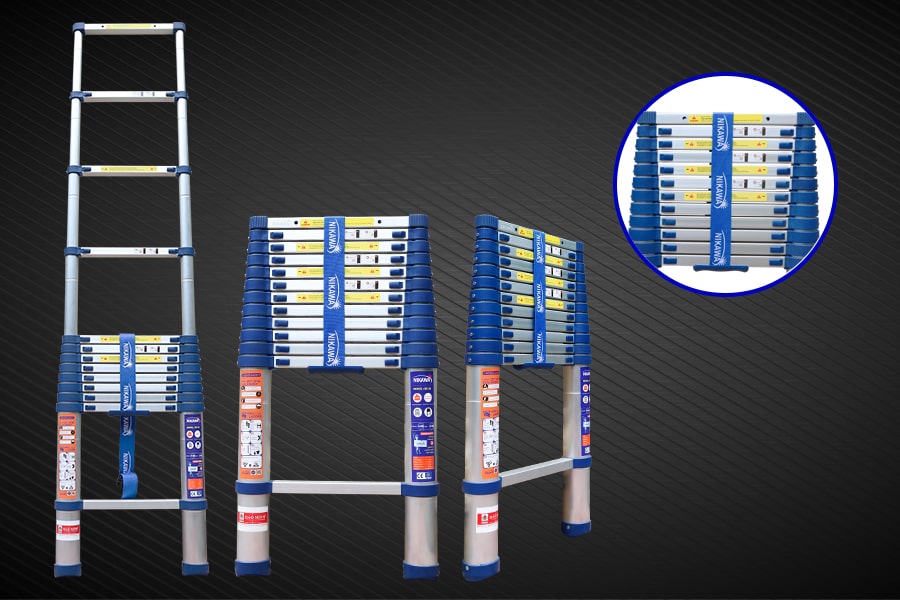 Thang Nhôm Rút Đơn 5m Nikawa NK-50 Tải Trọng 150Kg