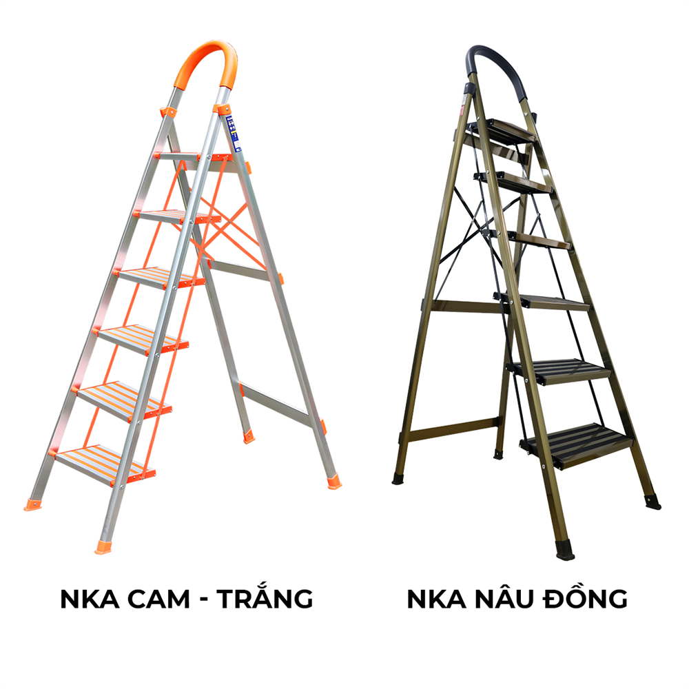 Thang Ghế Nhôm 6 Bậc Cao 1m88 Nikawa NKA-06, Tải Trọng 140kg NKA 06