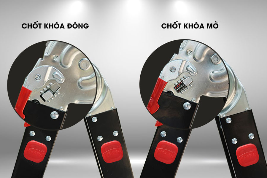 Thang Nhôm Gấp đoạn Nikawa NKG-44, Cao 2m32, Gấp Gọn 4 đoạn