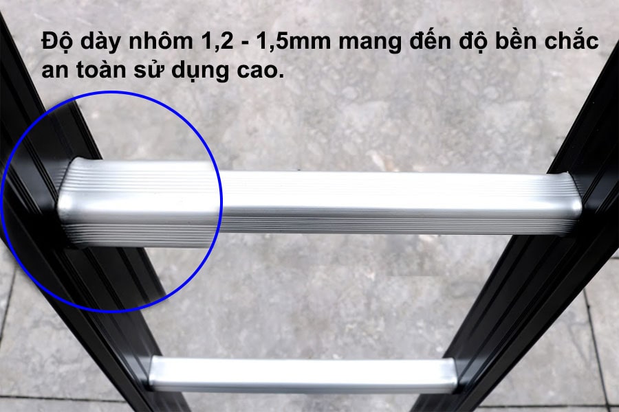 Thang Nhôm Gấp đoạn Nikawa NKG-45, Cao 2m84, Tải Trọng 150kg