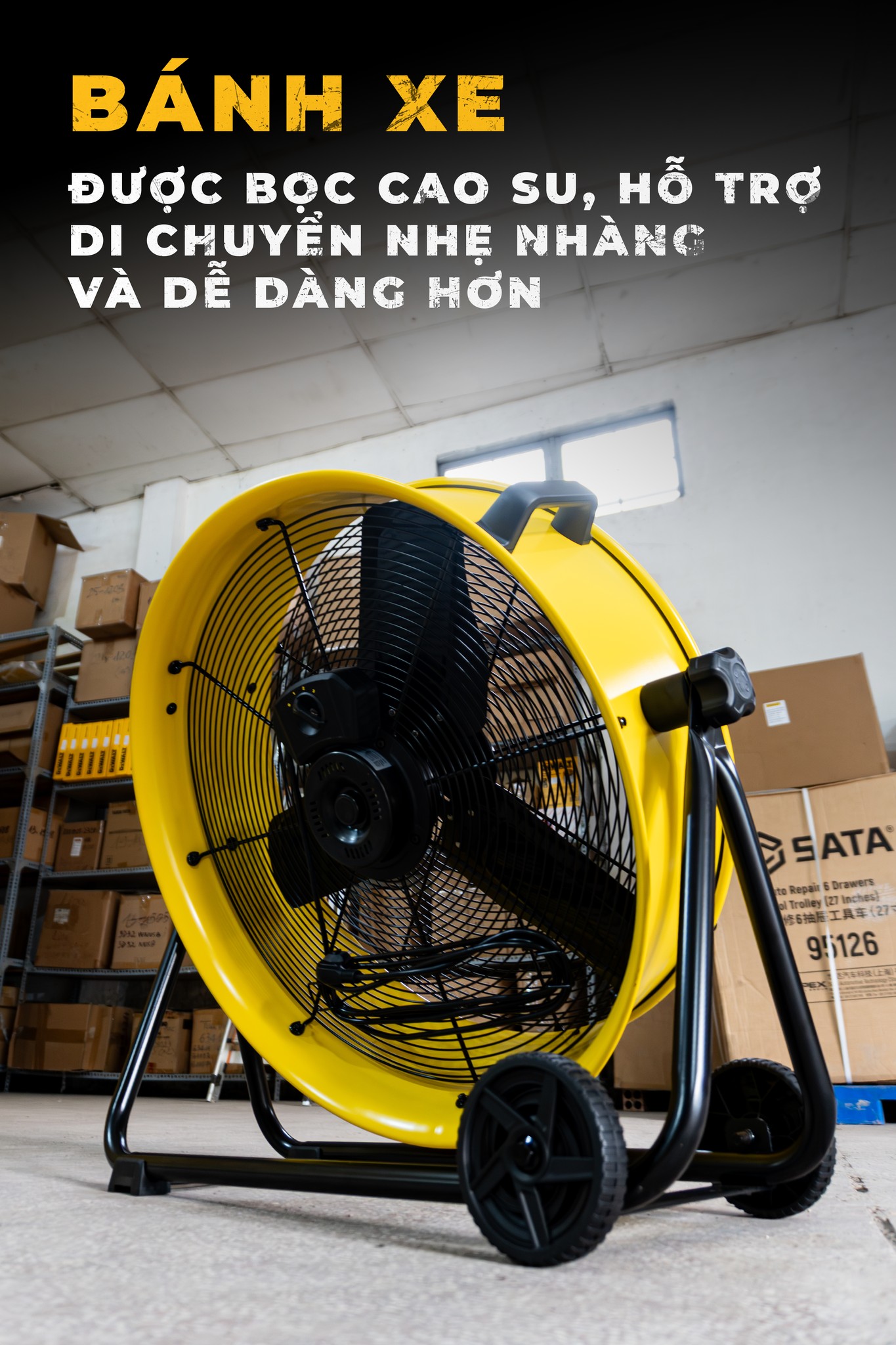 Quạt Sàn Công Nghiệp Stanley 24 Inch SLF306125D, Công Suất 250W