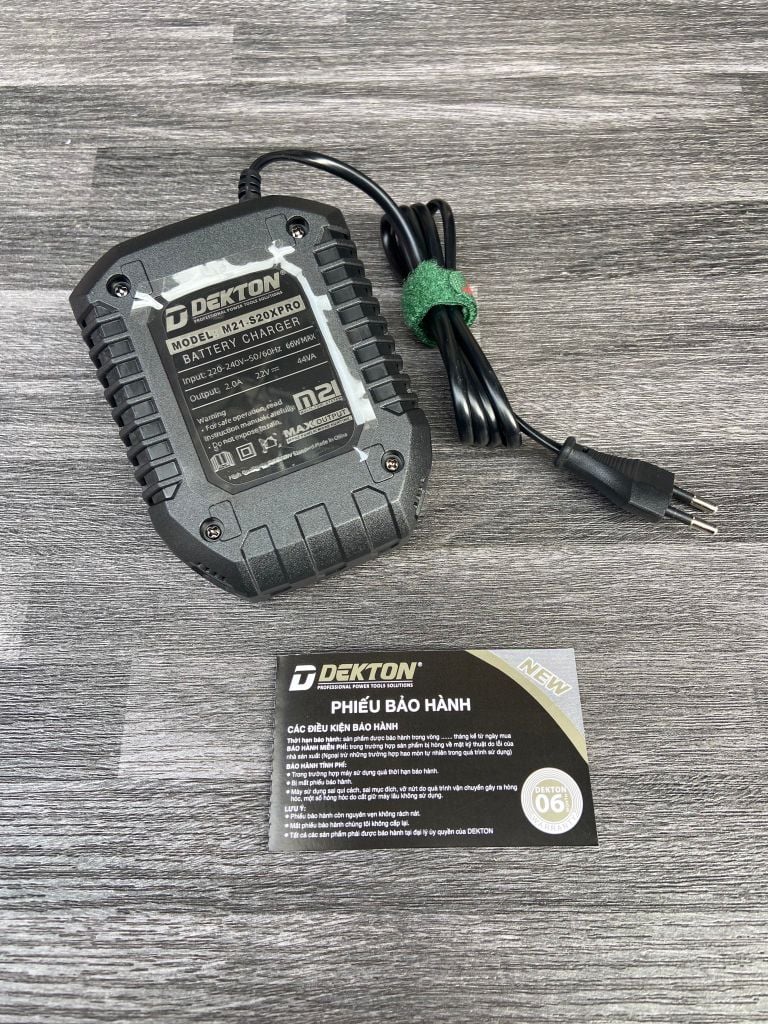 Sạc Pin Dekton 21V 2.0Ah S20XPRO M21-S20XPRO