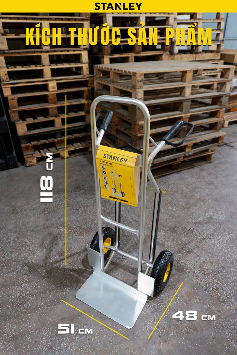 Xe đẩy Hàng 2 Bánh Stanley HT525, Tải Trọng 200kgs