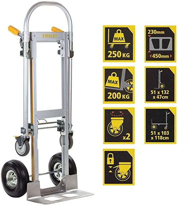 Xe đẩy Hàng đa Năng 2 Và 4 Bánh Gấp Gọn Stanley MT515