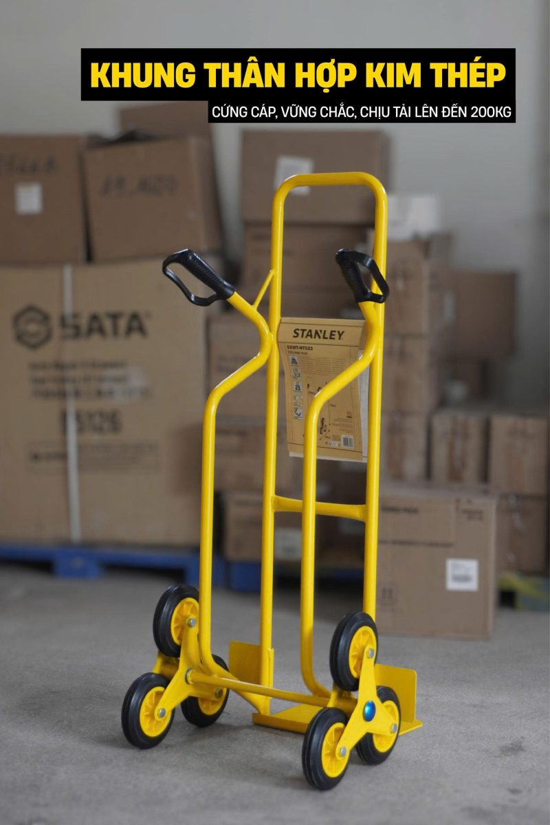 Xe đẩy Hàng Leo Bậc Thang Stanley HT523, Tải Trọng 200kgs