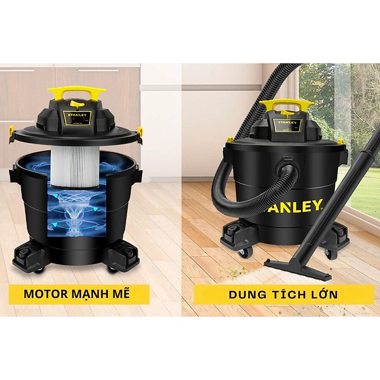 Máy Hút Bụi Công Nghiệp 3 Chức Năng Khô/Ướt/Thổi Stanley SL19199P