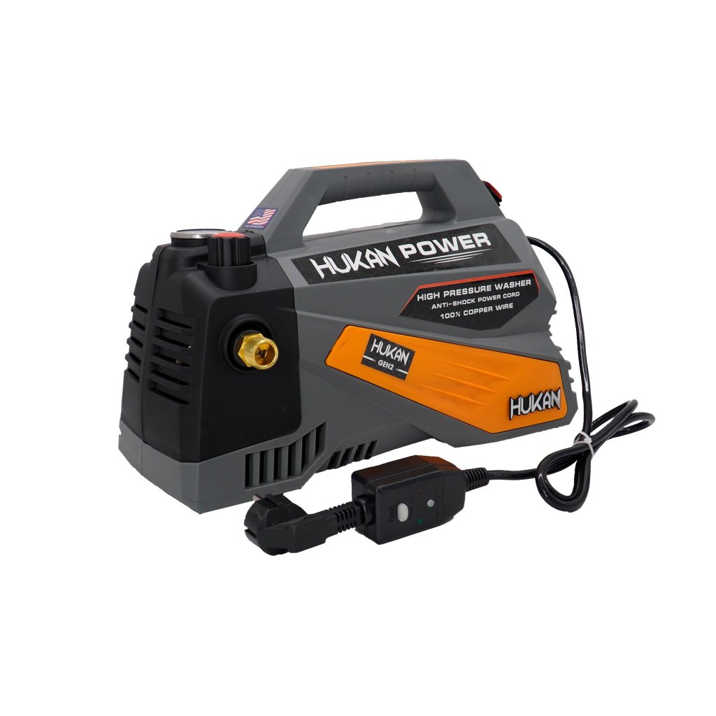 Máy Rửa Xe Chỉnh áp HUKAN HK-CWM2700, Công Suất 2700W, Có ÁT CHỐNG GIẬT, Bơm PIT-TÔNG TRIPLEX