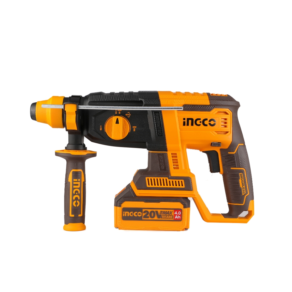 MÁY KHOAN ĐỤC BÊ TÔNG 20V INGCO CRHLI202287/CRHLI20228 - Động Cơ Không Chổi Than