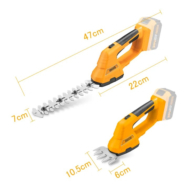 Máy Cắt Tỉa Hàng Rào Dùng Pin 20V Ingco CSTLI2001 ( Không Kèm Pin Và Sạc )