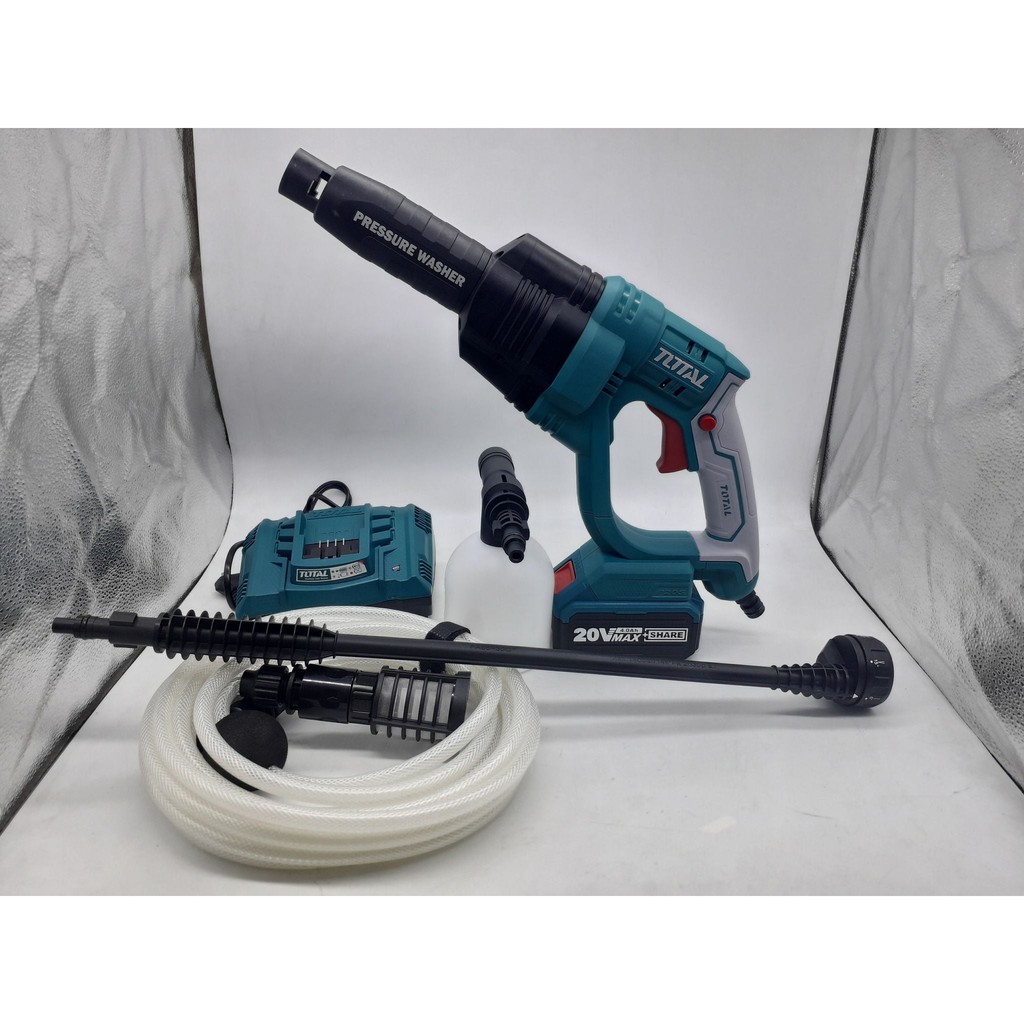 Máy Xịt Rửa Xe áp Lực Cao Dùng Pin (20V 4.0A/h) Total TPWLI20084