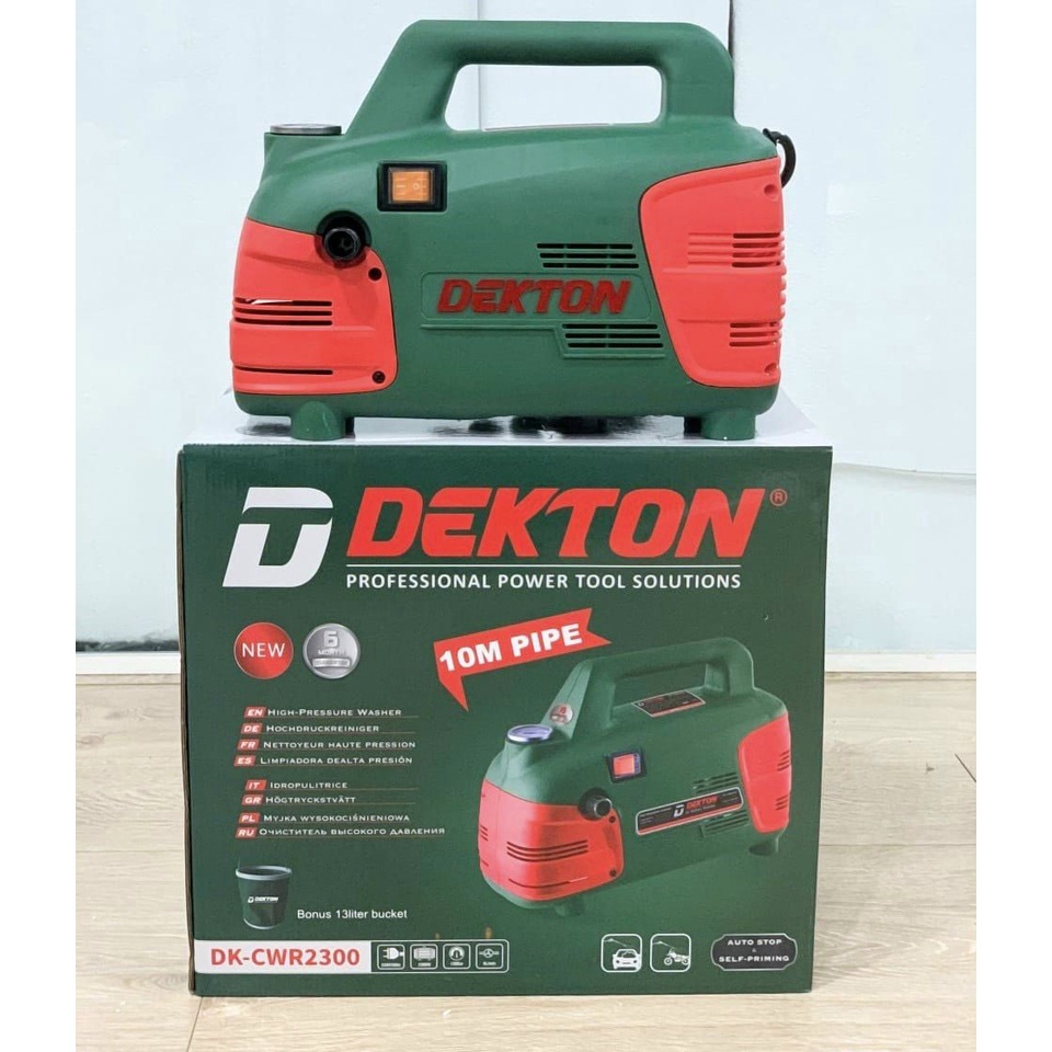 Máy Rửa Xe Dekton DK-CWR2300 - Công Suất 2300W Thiết Kế Hiện đại Sang Trọng Giảm Thiểu Tiếng ồn
