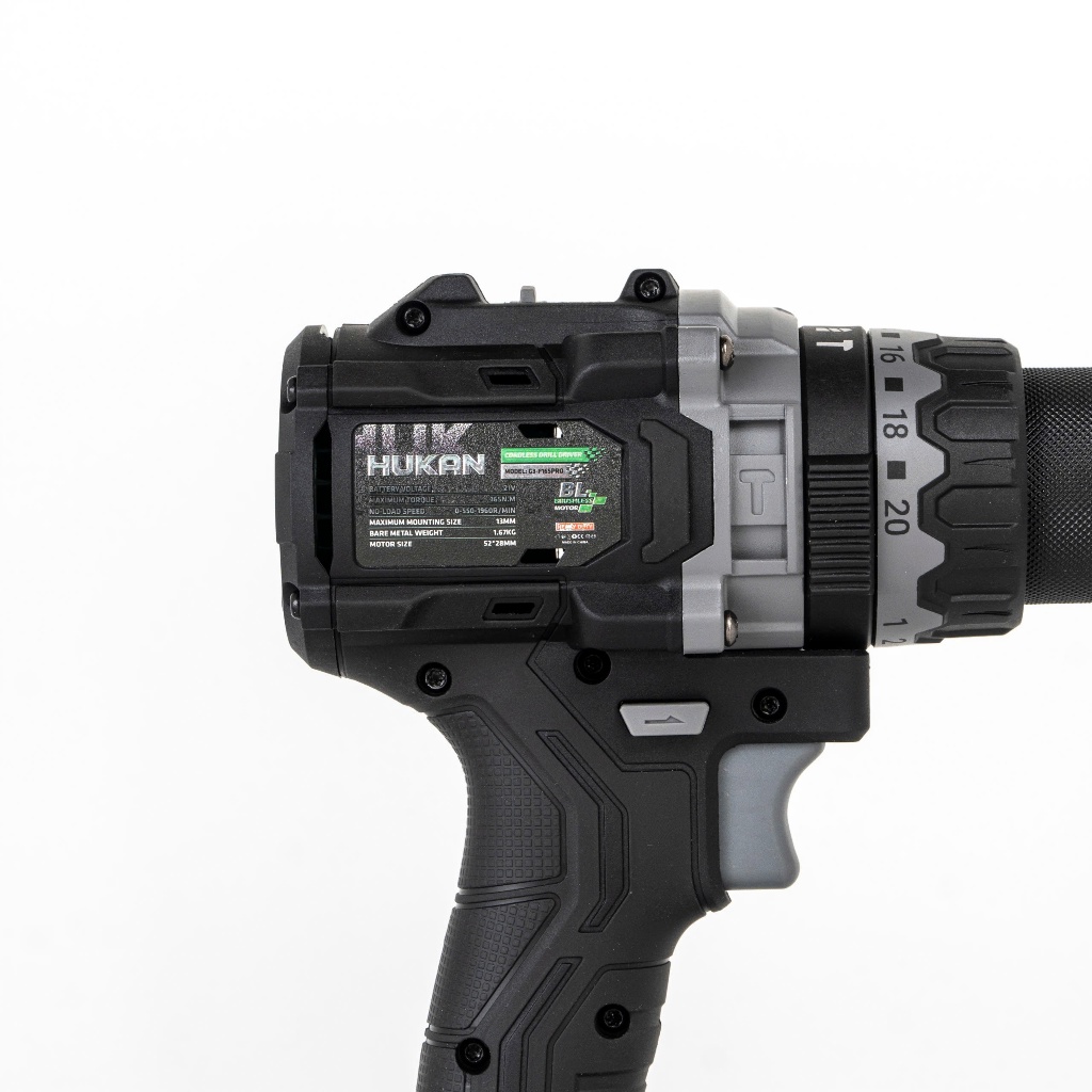 [TẶNG LCF2440i] Máy Khoan Pin HUKAN HUK G3-F165PRO Không Chổi Than 165Nm Chống Lật Cổ Tay Tạo Xung