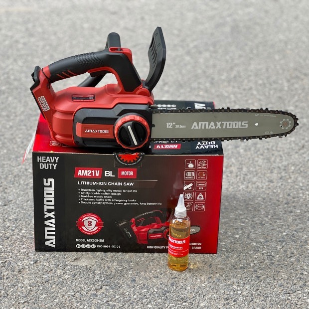Thân Máy Cưa Xích Dùng Pin AMAXTOOL ACX305-SM Sử Dụng Chân Pin Thông Dụng