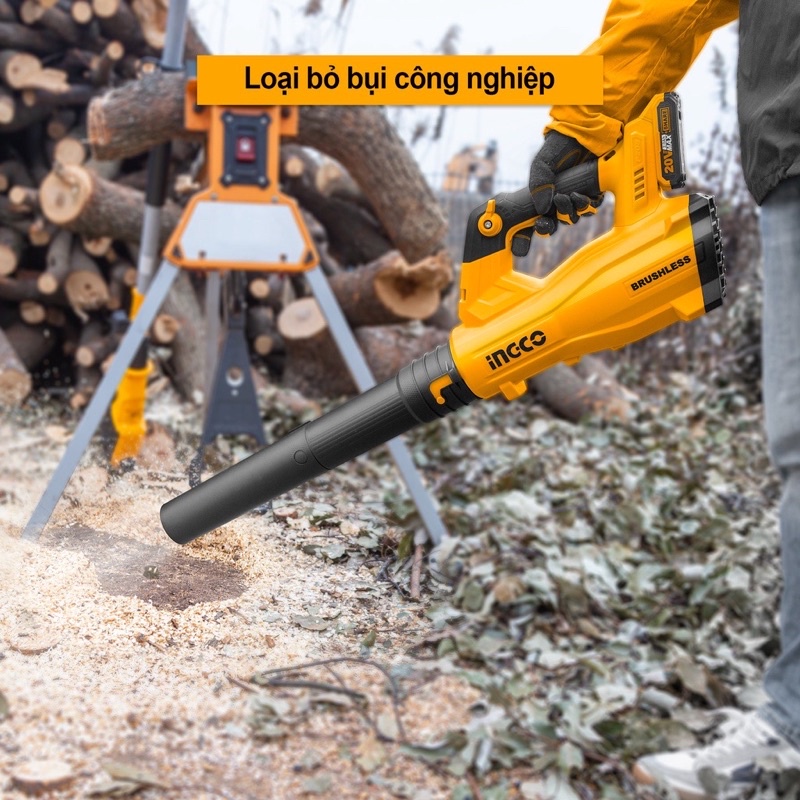 Máy Thổi Bụi / Thổi Lá Dùng Pin INGCO 20V CABLI20428 ( Động Cơ Ko Chổi Than )