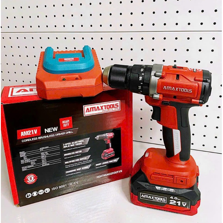 Máy Khoan Pin 21V 65Nm 2000v/p Amaxtools AKI6510SM