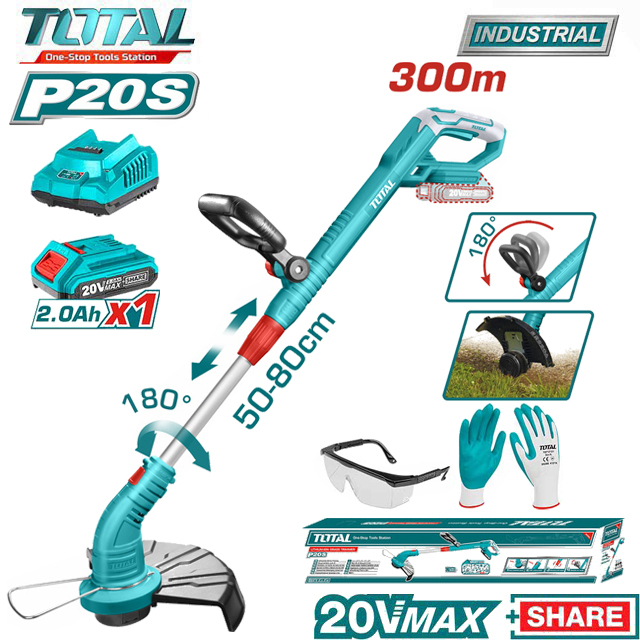 Máy Cắt Cỏ Dùng Pin 20V Total TGTLI20301/TGTLI20018