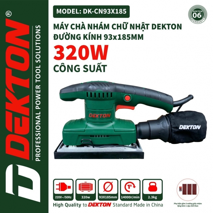 Máy Chà Nhám Chữ Nhật DEKTON DK-CN93x185 | AN TOOLS