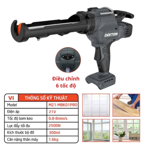 Máy Bơm Keo Silicon Dekton M21-mbk01pro