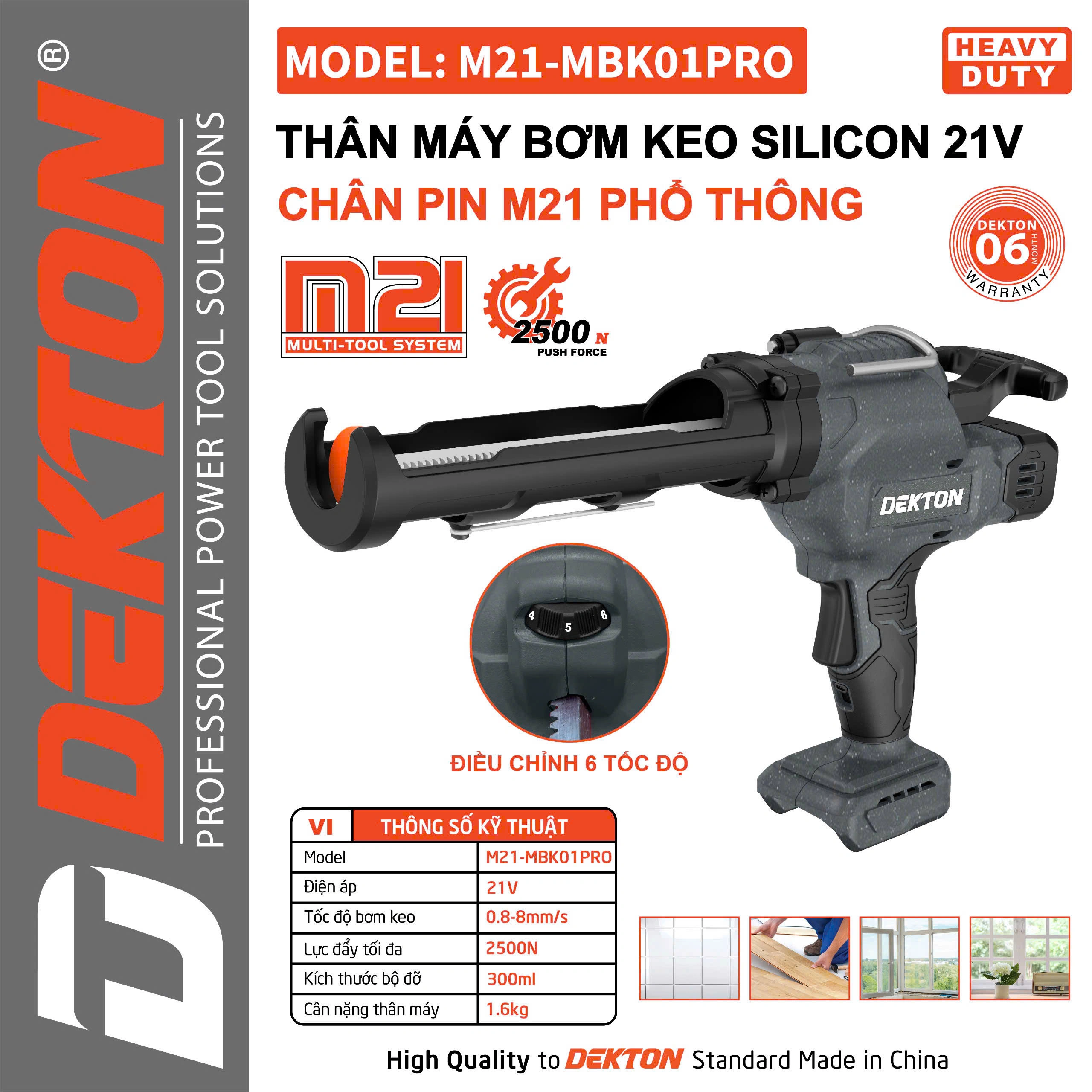 Máy Bơm Keo Silicon Dekton M21-mbk01pro